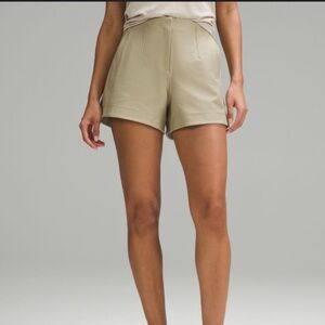 lululemon athletica High Waist Cream Shorts